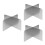 3Pcs Stainless Steel Pot Divider for Hot Pot Restaurant Use 9