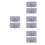 8Pcs Compact Grey Plastic Bobbin Storage Box with Sponge for Sewing 7