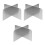 3Pcs Stainless Steel Pot Divider for Hot Pot Restaurant Use 8