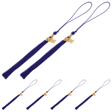 30Pcs Blue Graduation Cap Tassel Charm with Zinc Alloy for Grad Decor