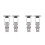 4Pcs Practical Stainless Steel Toggle Buckle Hasp Silver for Equipment 4