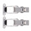 4Pcs Practical Stainless Steel Toggle Buckle Hasp Silver for Equipment 2