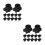 24Pcs Portable Compression Bottle Adapter Plug for Outdoor Toy Beads 4