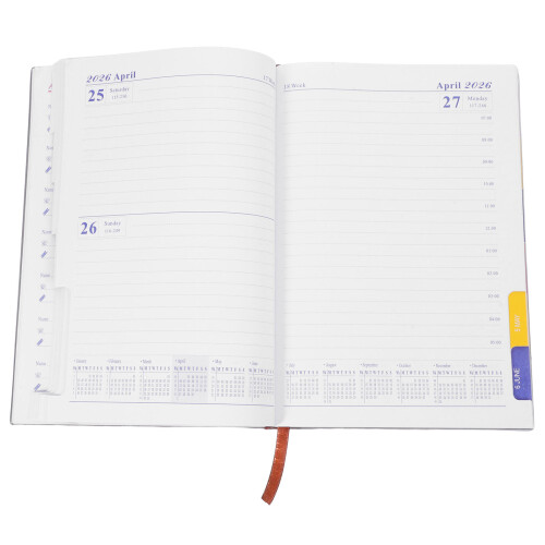 3Pcs Green PU Academic Planner Undated Weekly Monthly Organizer 1