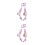 2Pcs Trendy Multi Handmade Beaded Phone Charm Strap Keychain Pendant 7
