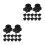 24Pcs Portable Compression Bottle Adapter Plug for Outdoor Toy Beads 5