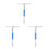 3Pcs Ergonomic Blue T-Handle Hexagonal Socket Wrench Set 9