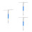 3Pcs Ergonomic Blue T-Handle Hexagonal Socket Wrench Set 10