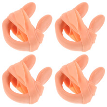 8Pcs Swim Nose Plugs Silicone Nose Clips for Women Universal Fit Beige