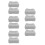 10Pcs Lightweight Inflatable Foot Rest Cushion Grey Portable 6