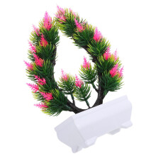 6Pcs Realistic Red Fake Bonsai Trees Plastic Faux Plants for Home