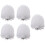 10Pcs Household Plastic Toilet Brush Replacement Heads White 3