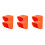 6Pcs Orange Outdoor Waterproof Outlet Protector Plastic Socket Cover 8