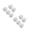 10Pcs Household Plastic Toilet Brush Replacement Heads White 4