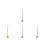 4Pcs Multi Brass Cellphone Charm Strap Cute Bell Sound Phone Accessory 4