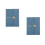 2Pcs Versatile Daily Planner Notebook Sky-Blue PU Cover with Calendar 10