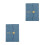 2Pcs Versatile Daily Planner Notebook Sky-Blue PU Cover with Calendar 9