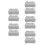 10Pcs Lightweight Inflatable Foot Rest Cushion Grey Portable 5