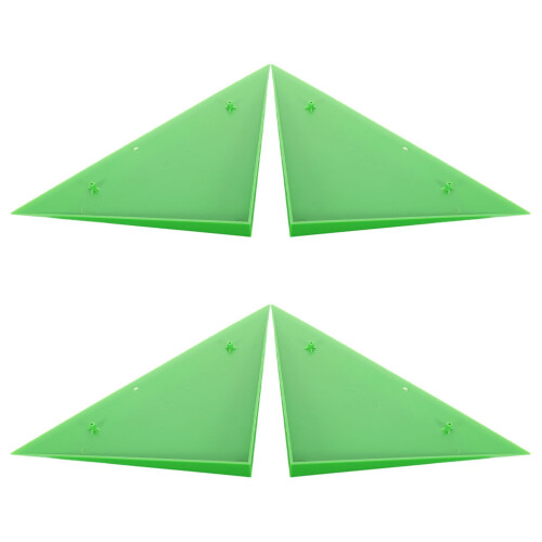 12Pcs Durable Green Foosball Table Triangle Corner Edge Protectors 2