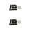 2Sets Black Mouse Accessory Grip Tape for Gaming and Work Mouse 3