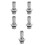 5Pcs Silver High Pressure Scuba Valve Adapter Quick Disconnect Coupler 9