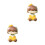 2Pcs Spring Connected Head Dashboard Dolls Car Decoration 8