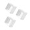 3Pcs White Outdoor Waterproof Socket Covers with Flip Outlet Guard 5