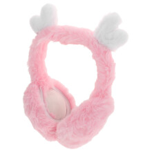 3Pcs Cute Pink Plush Ear Muffs Winter Ear Warmers for Girls Kids Women