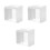 3Pcs White Outdoor Waterproof Socket Covers with Flip Outlet Guard 6