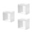 3Pcs White Outdoor Waterproof Socket Covers with Flip Outlet Guard 7