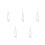 5Pcs Handmade Light Green Beaded Phone Chain Strap for Mobile Pendant 7