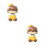 2Pcs Spring Connected Head Dashboard Dolls Car Decoration 5