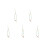 5Pcs Handmade Light Green Beaded Phone Chain Strap for Mobile Pendant 8