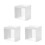 3Pcs White Outdoor Waterproof Socket Covers with Flip Outlet Guard 4