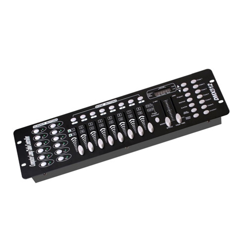 2Pcs Dmx Lighting Console Panel Black for Stage 12 Fixtures 16 Channel 2
