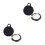 2Sets Professional Dumb Drum Practice Tool ABS Material for Beginners 4