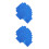 600Pcs Blue Aluminum Foil Chocolate Wrappers Candy Packaging Papers 5