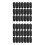 600Pcs Black PVC Threaded End Caps Bolt Screw Cover Nut Protectors 7