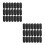 600Pcs Black PVC Threaded End Caps Bolt Screw Cover Nut Protectors 8