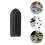 600Pcs Black PVC Threaded End Caps Bolt Screw Cover Nut Protectors 11