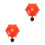 2Pcs Livestock Watering Tool ABS Red Automatic Feeder for Pig Drinking 6