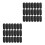 600Pcs Black PVC Threaded End Caps Bolt Screw Cover Nut Protectors 10