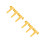 6Pcs Silicone Door Handle Covers Yellow Wall Protectors 7