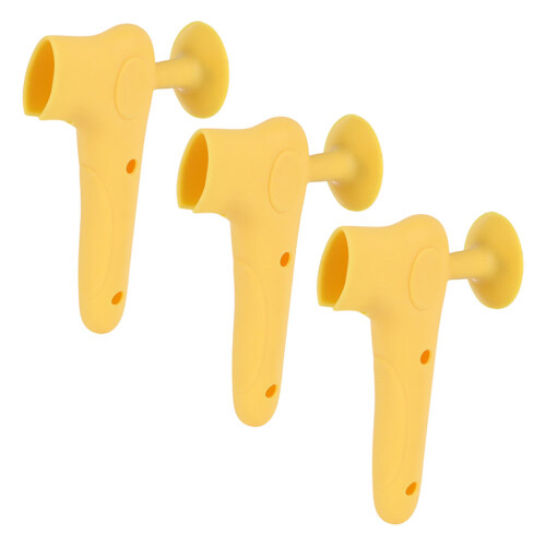 6Pcs Silicone Door Handle Covers Yellow Wall Protectors 1