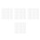 24Pcs White Stiff Plastic Canvas Grid for Cross Stitch and Craft Use 8