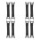 8Pcs Black Elastic Phone Holder Strap Adjustable One-Hand Grip 6
