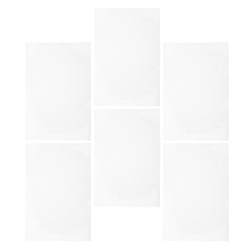 24Pcs White Stiff Plastic Canvas Grid for Cross Stitch and Craft Use 2