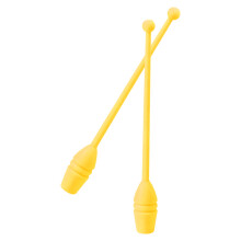 5Pairs Yellow Rhythmic Gymnastics Stick Clubs for Kids Adults Dancing