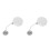 4Pcs Retractable Steel Cable Locks White Anti-Theft Security for Tools 9
