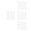 24Pcs White Stiff Plastic Canvas Grid for Cross Stitch and Craft Use 7